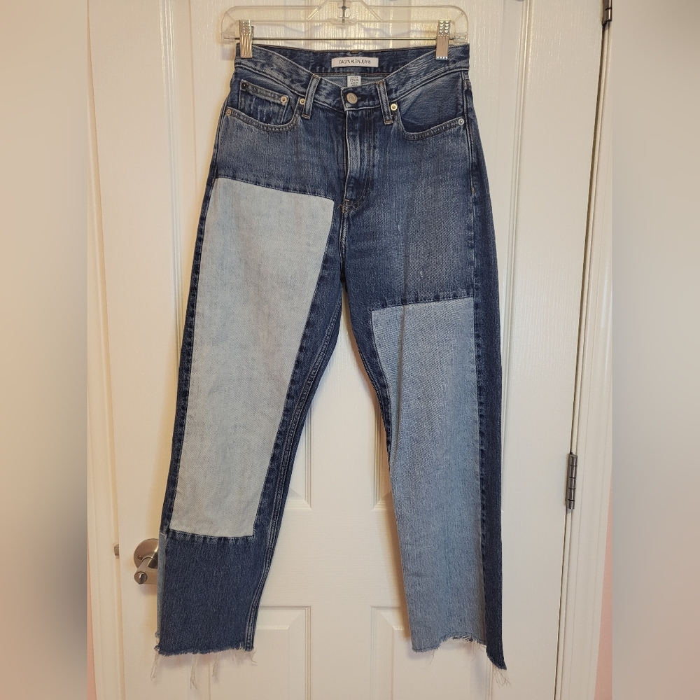 Calvin Klein Jeans Two-Tone Straight Leg